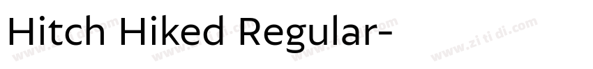 Hitch Hiked Regular字体转换